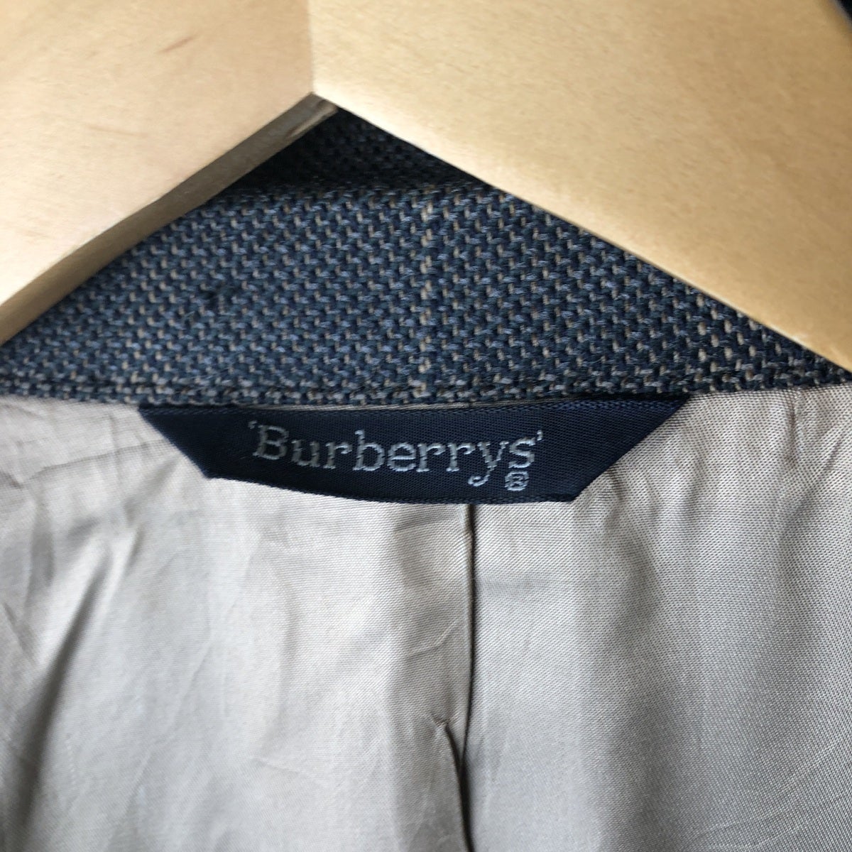 古着 バーバリー Burberrys チェック柄 ウールテーラードジャケット