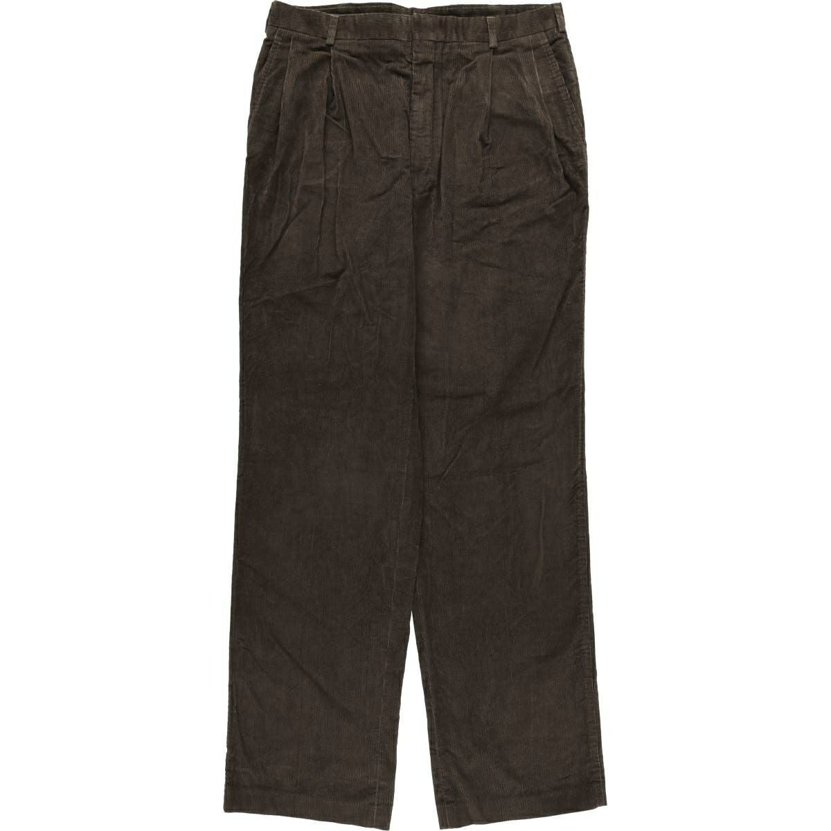 古着 ランズエンド LANDS END ツータック コーデュロイパンツ メンズ