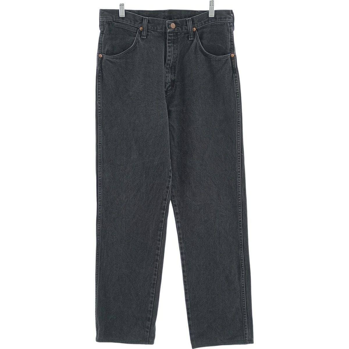 古着 ～90年代 ラングラー Wrangler ブラックデニム テーパードデニム