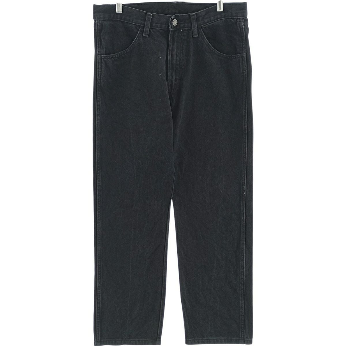 古着 ラスラー RUSTLER ブラックデニム ストレートデニムパンツ メンズw31相当 /eaa404785 古着 ラスラー RUSTLER ブラックデニム ストレートデニムパンツ メンズ