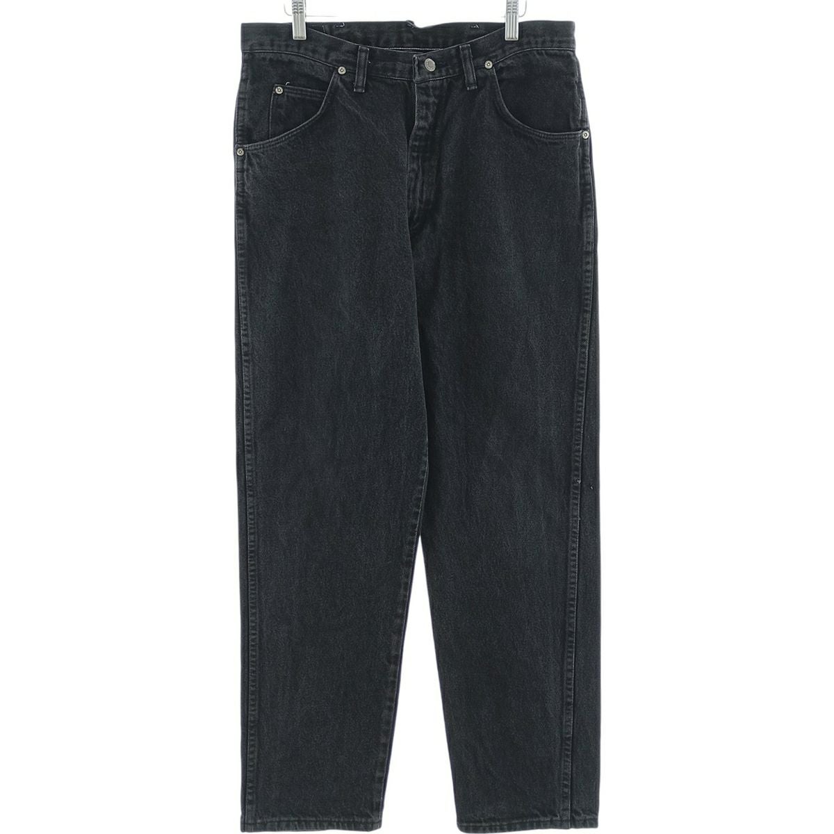 古着 ラングラー Wrangler TEXAS ブラックデニム ストレートデニム