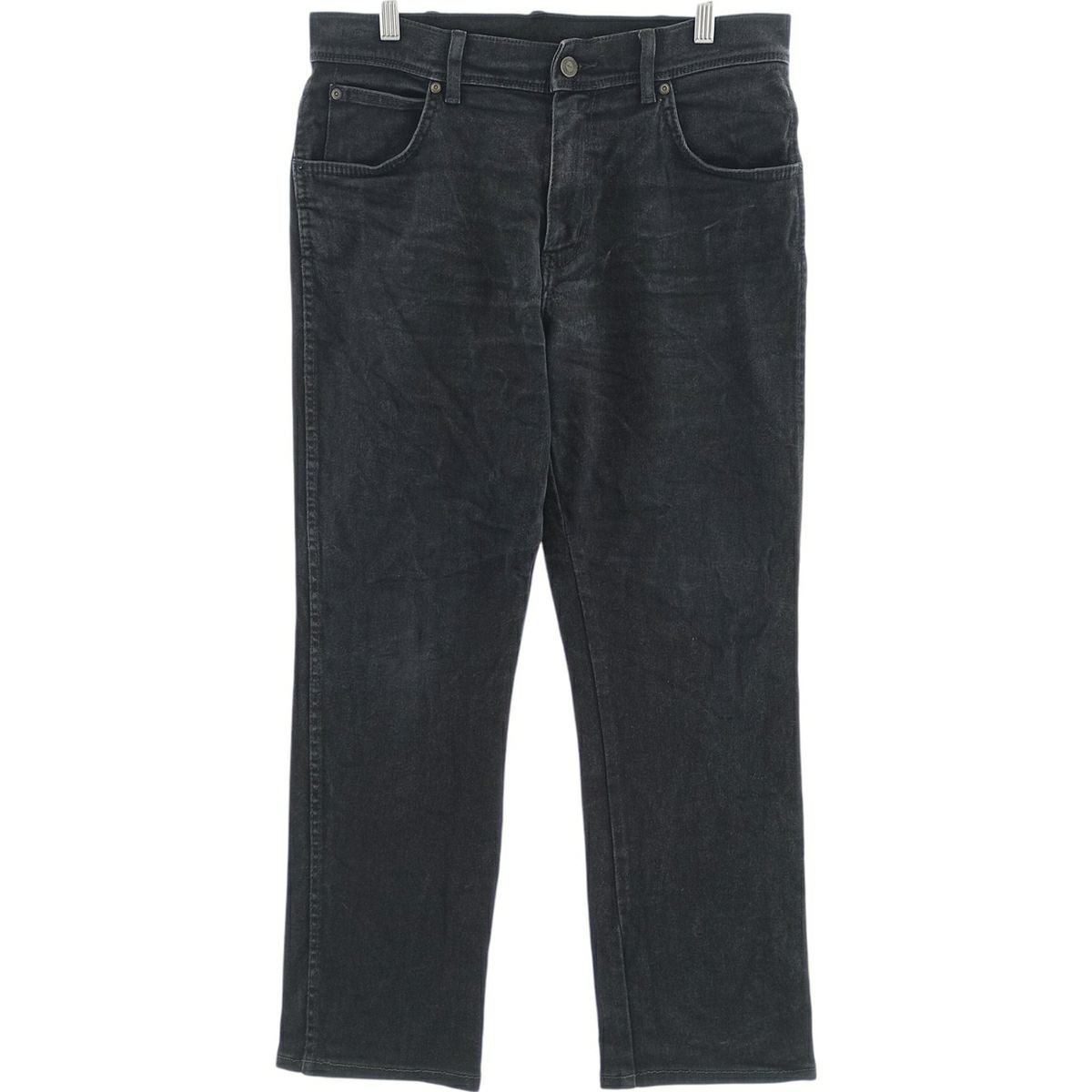 古着 ラングラー Wrangler TEXAS ブラックデニム ストレートデニム