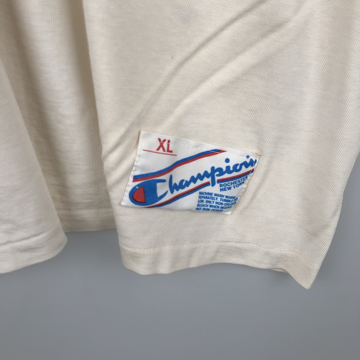 古着 80年代 チャンピオン Champion トリコタグ Vネック フットボールT