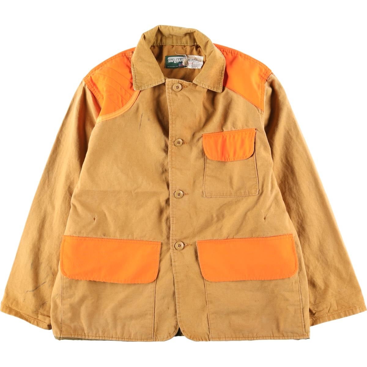 古着 80年代 SAFTBAK ダック ハンティングジャケット USA製 メンズL