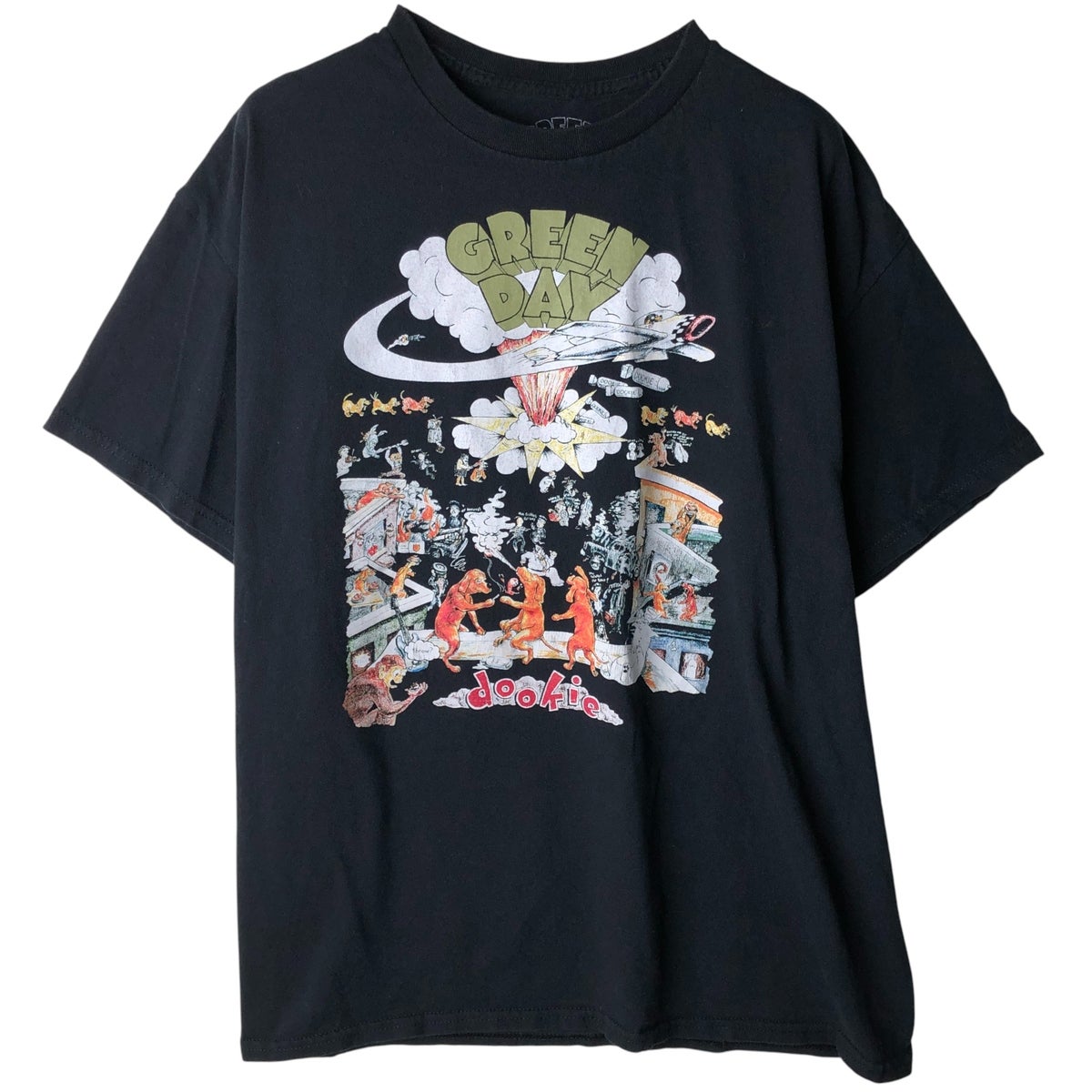 古着 GREEN DAY グリーンデイ バンドTシャツ バンT メンズXL相当