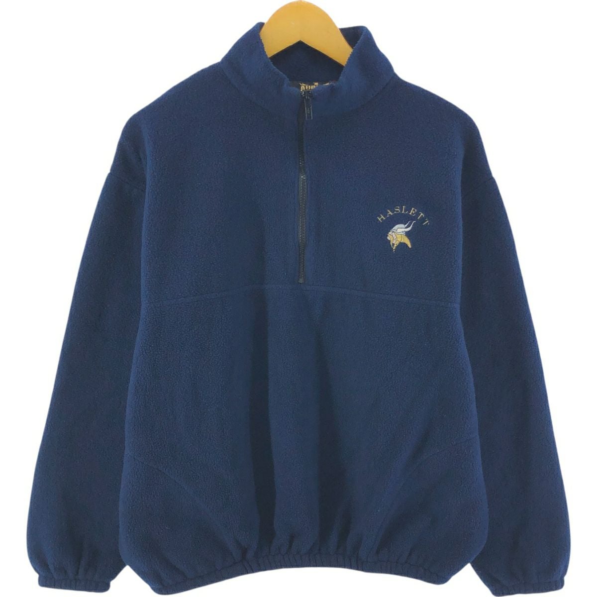 古着 90年代 アールイーアイ REI 総柄 ハーフジップ フリースプル