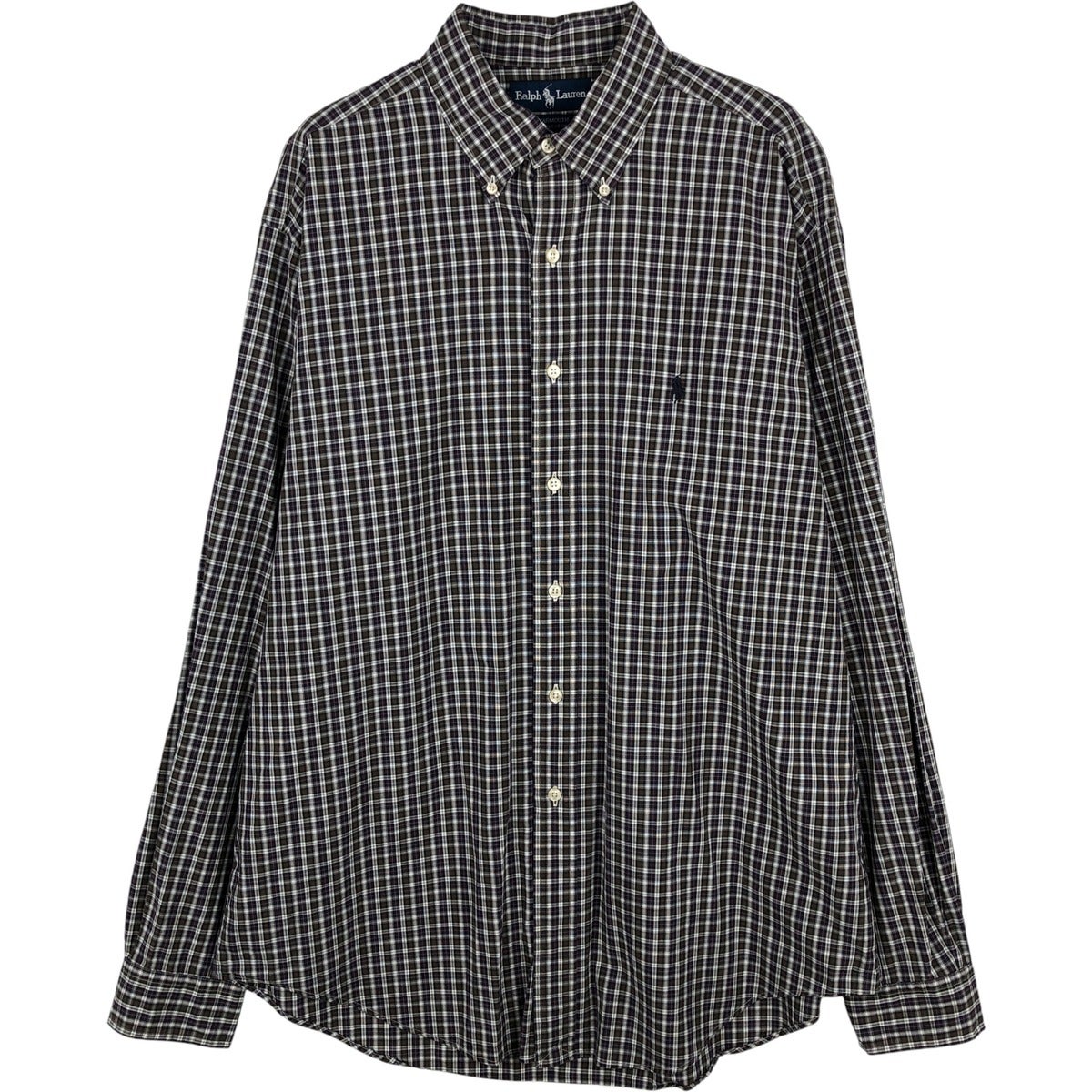 古着 ラルフローレン Ralph Lauren YARMOUTH ガンクラブチェック 長袖