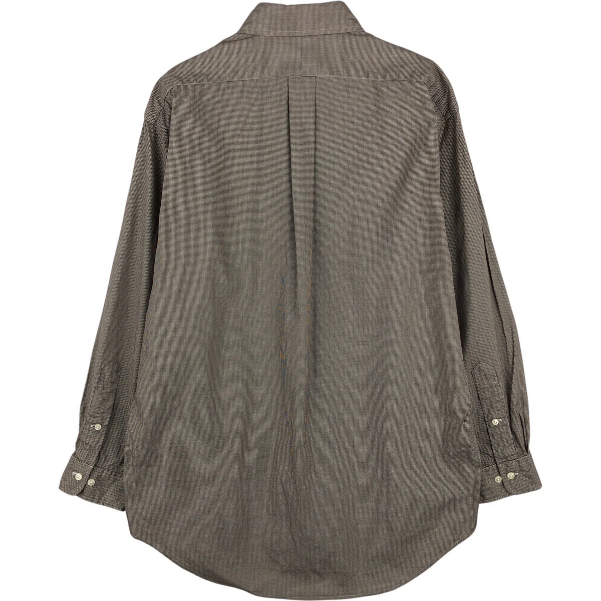 古着 ラルフローレン Ralph Lauren YARMOUTH 千鳥格子柄 長袖 ボタン