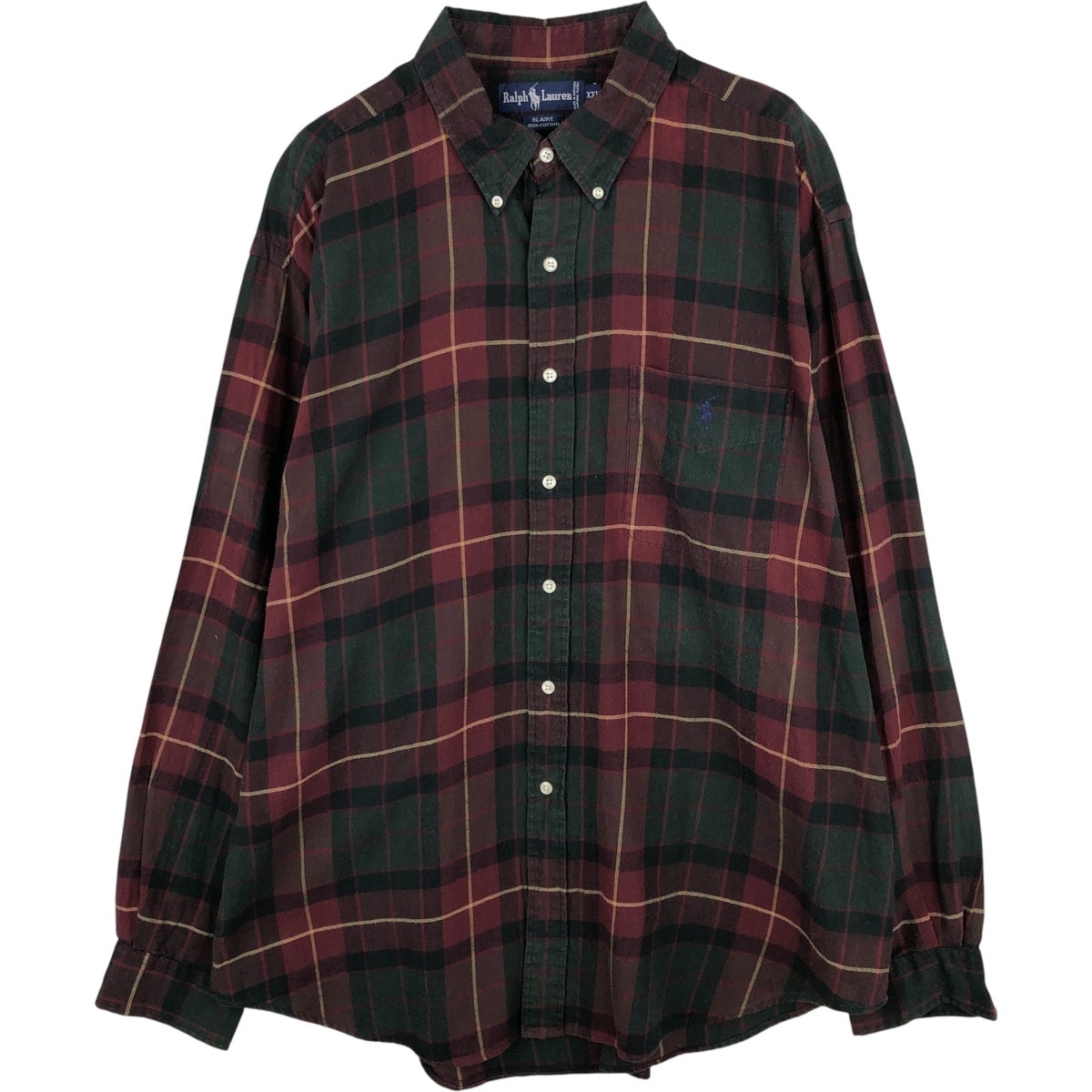 古着 ラルフローレン Ralph Lauren BLAIRE 長袖 ボタンダウンデニム