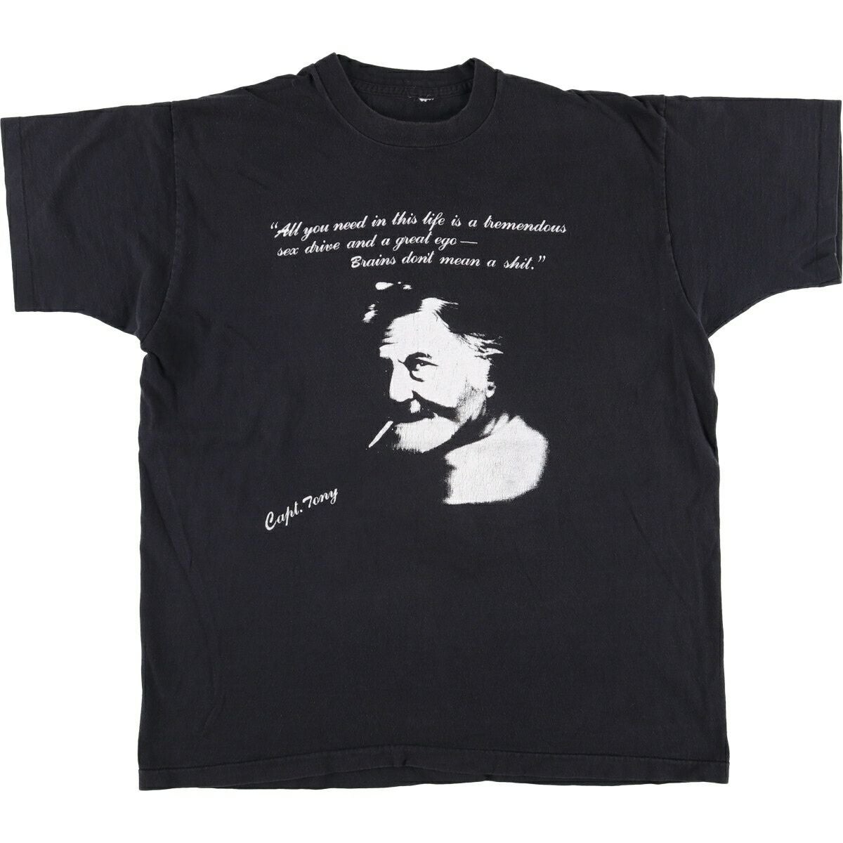 古着 ～90年代 Tony Tarracino トニータラシーノ 偉人Tシャツ メンズL