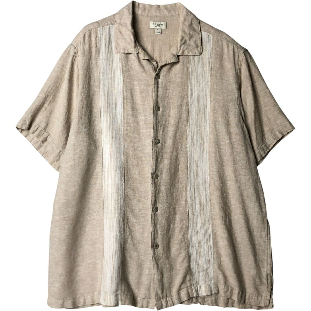 古着 GEOFFREY BEENE 半袖 オープンカラー シルクシャツ ボックス