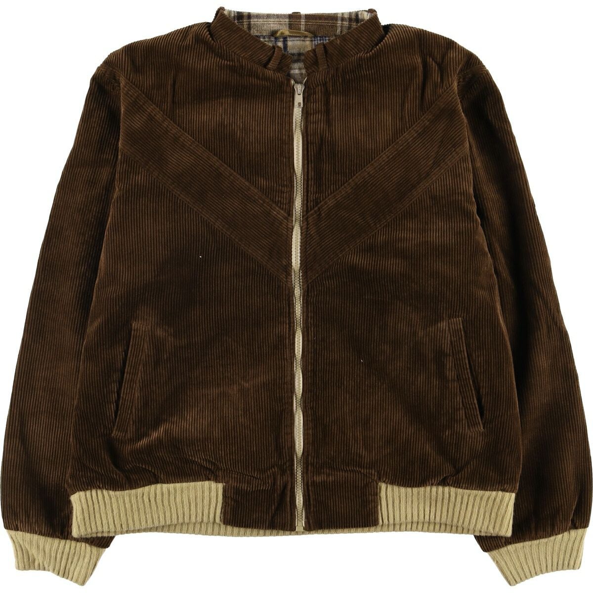 古着 Alexanders 太畝 コーデュロイ ダッフルコート メンズXL相当