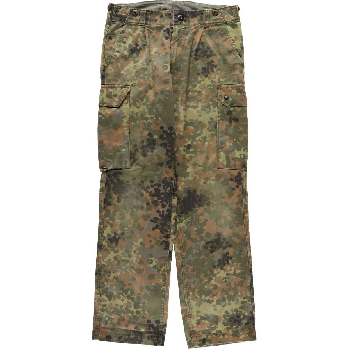 古着 ドイツ軍 迷彩柄 フレクターカモ ミリタリー カーゴパンツ