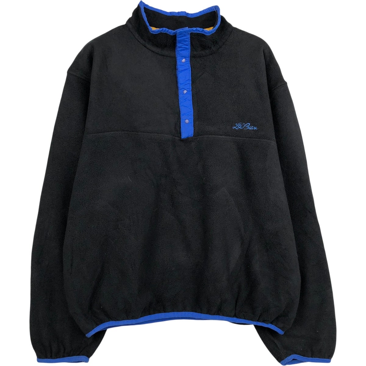 古着 80年代 エルエルビーン L.L.Bean 総柄 ハーフスナップ フリース