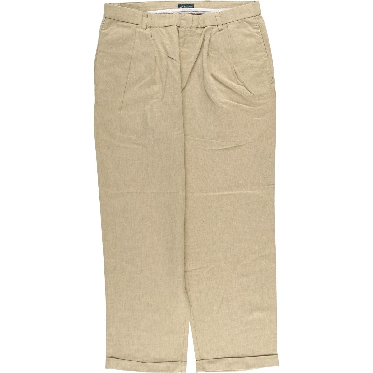 古着 90年代 ドッカーズ DOCKERS class A ツータック リネン×コットン