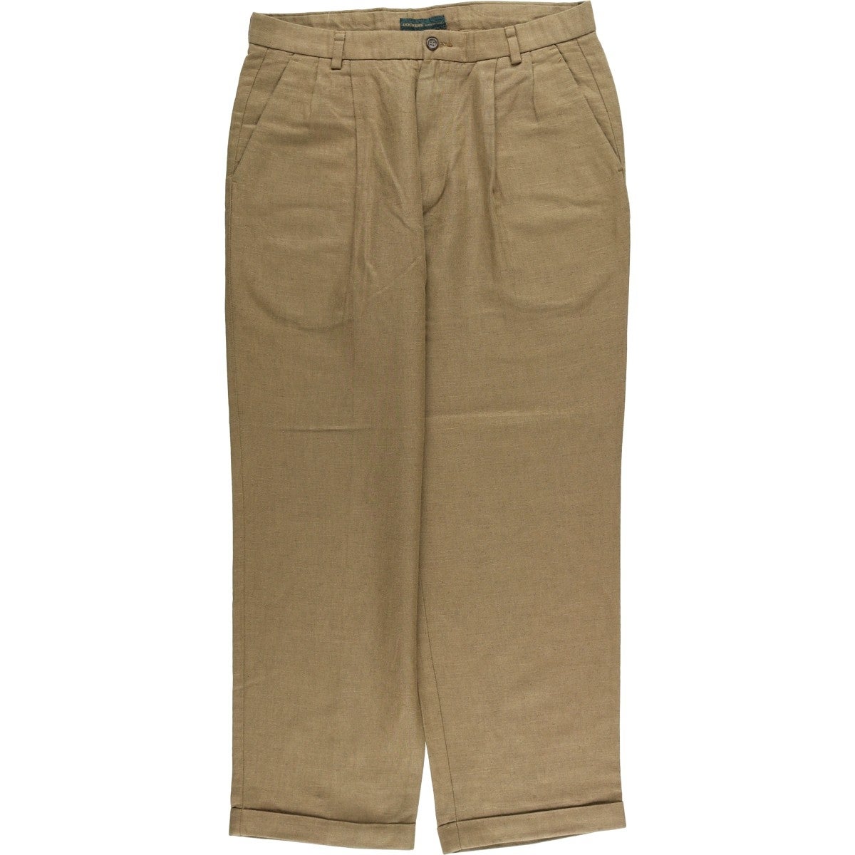 90s 美品 Dockers ドッカーズ リネン 2タックスラックスパンツ 古着 00年代 ドッカーズ DOCKERS PREMIUM PLEATED RELAXED FIT