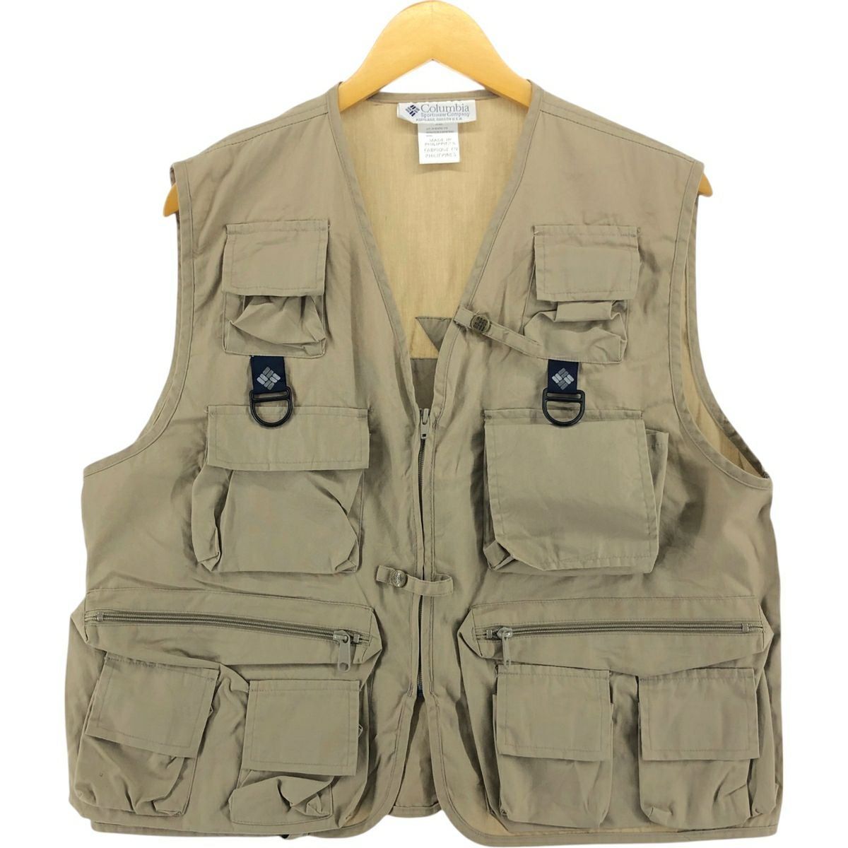 古着 90年代 コロンビア Columbia PFG 白タグ フィッシングベスト