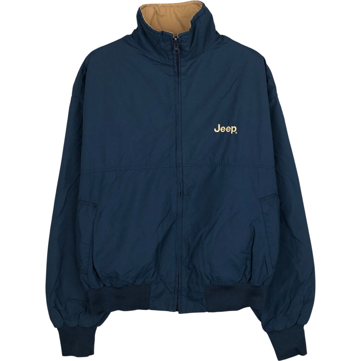 古着 DESIGNS UNLIMITED JEEP ジープ リバーシブル ブルゾン USA製