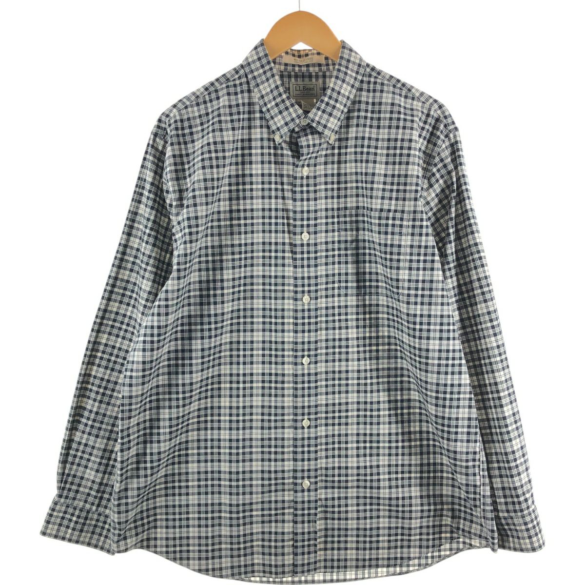 古着 00年代 エルエルビーン L.L.Bean オンブレチェック 長袖 コットン