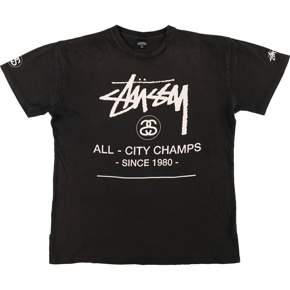 ☆古着　STUSSY　ステューシー　黒　Tシャツ　サイズ：Ｌ　中古品 中古・古着通販】stussy (ステューシー) Tシャツ ブラック サイズ:L