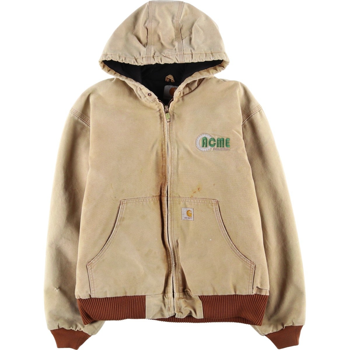 古着 カーハート Carhartt アクティブジャケット 中綿入り ダック