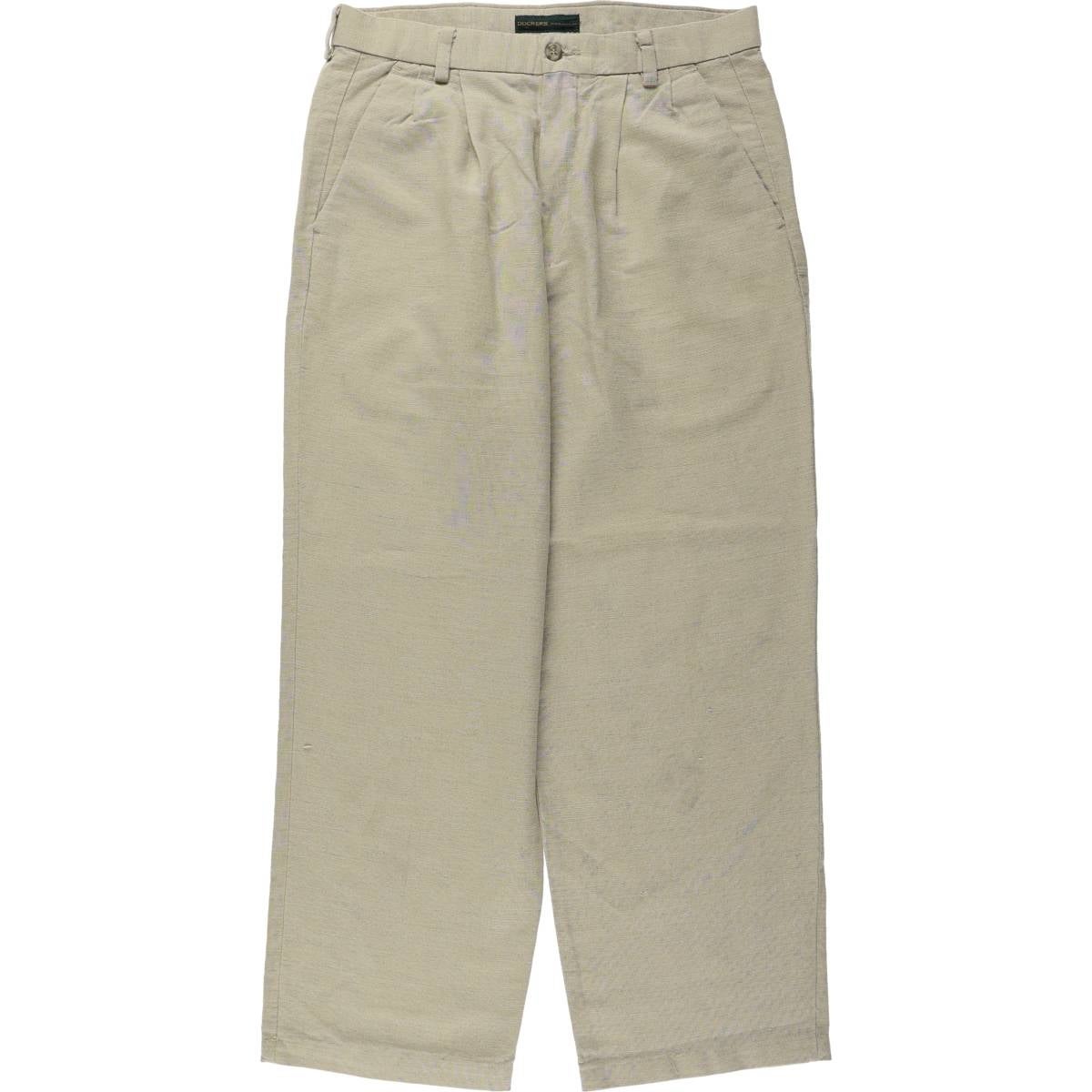 古着 ドッカーズ DOCKERS PREMIUM スリータック リネンパンツ