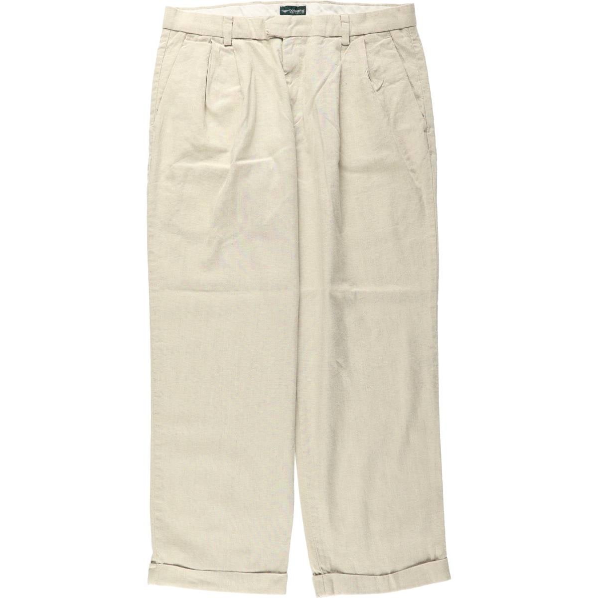古着 00年代 ドッカーズ DOCKERS ツータック リネンパンツ スラックス