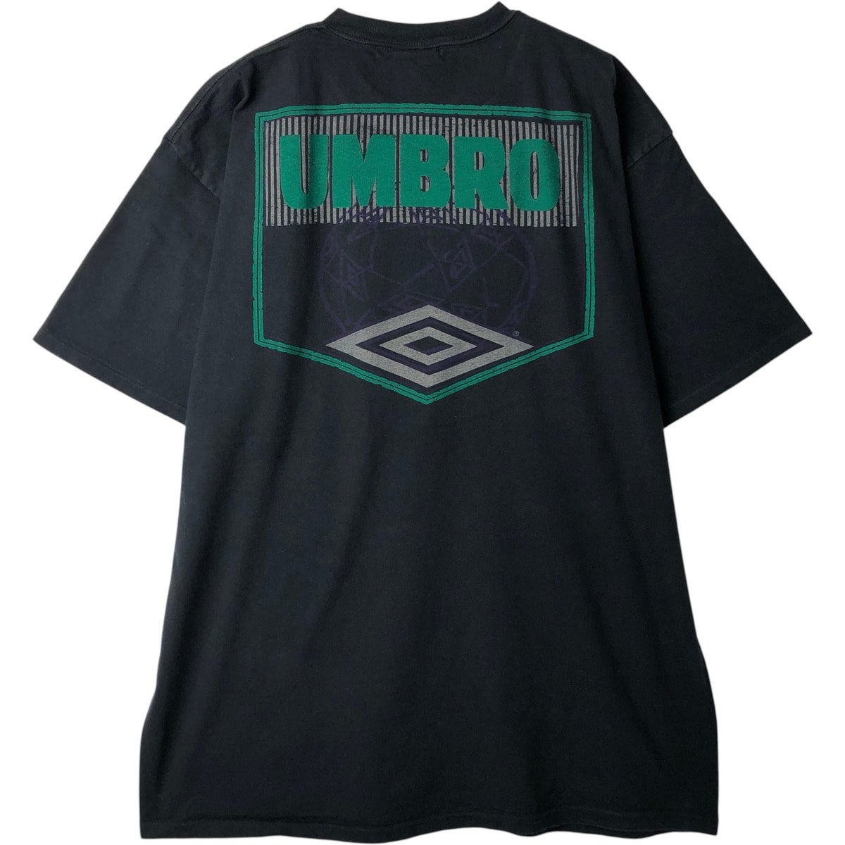 古着 90年代 アンブロ UMBRO 青タグ ロゴTシャツ USA製 メンズXL相当