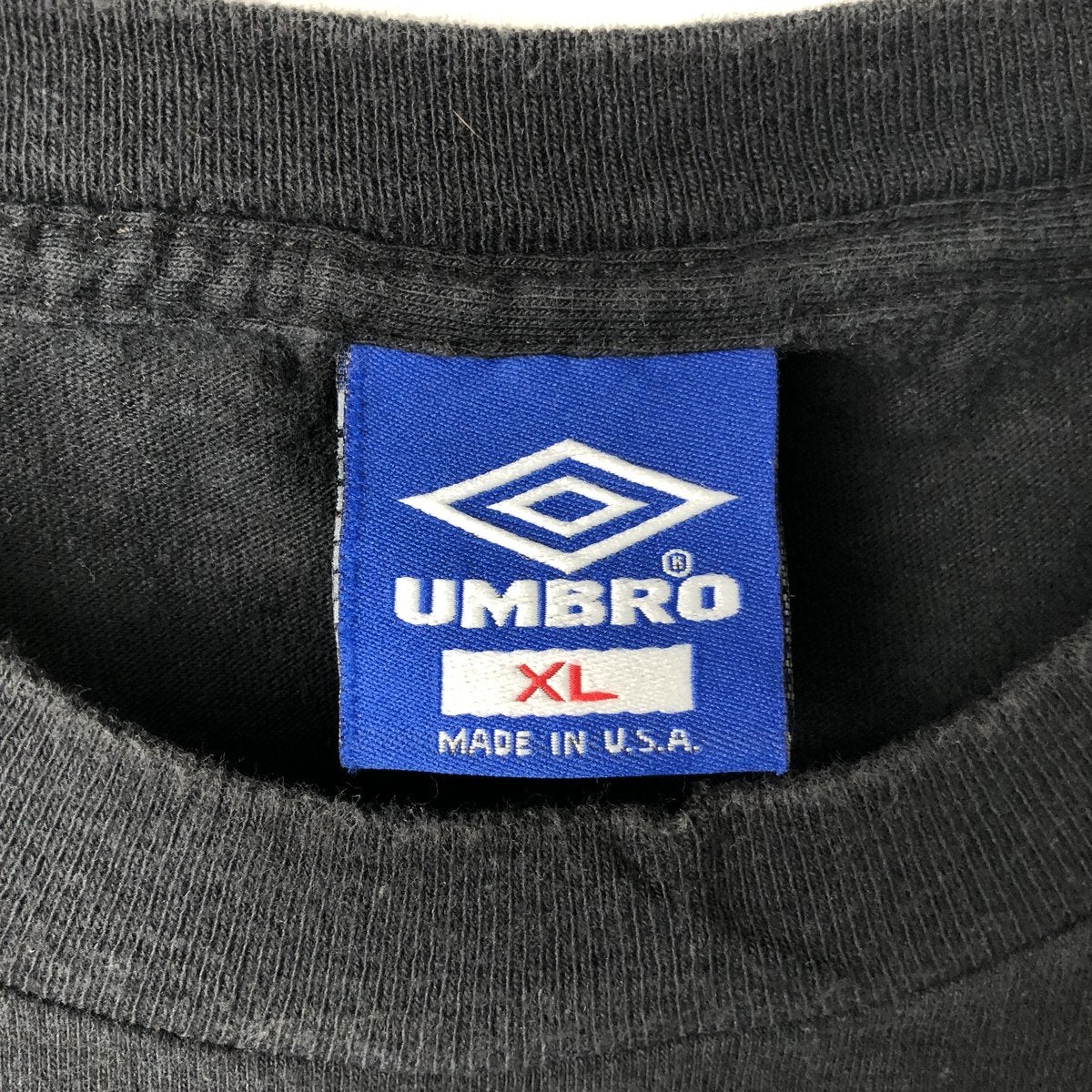 古着 90年代 アンブロ UMBRO 青タグ ロゴTシャツ USA製 メンズXL相当