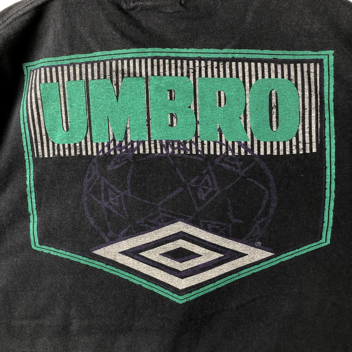 古着 90年代 アンブロ UMBRO 青タグ ロゴTシャツ USA製 メンズXL相当