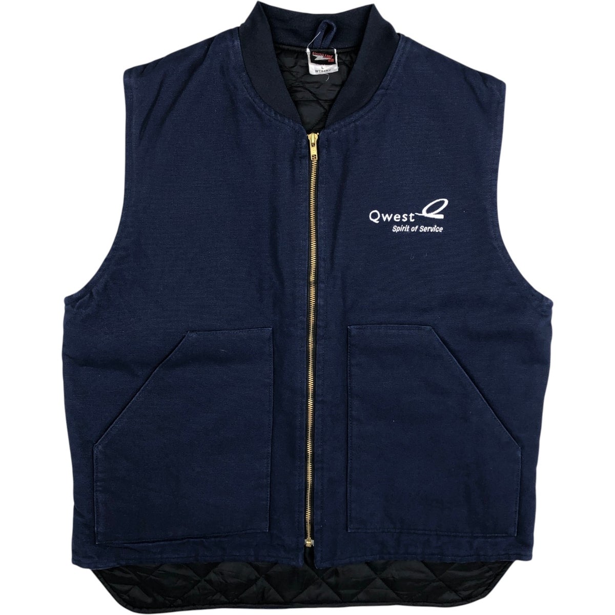 古着 90年代 UNION LINE Qwest クエストコミュニケーションズ 中綿入り