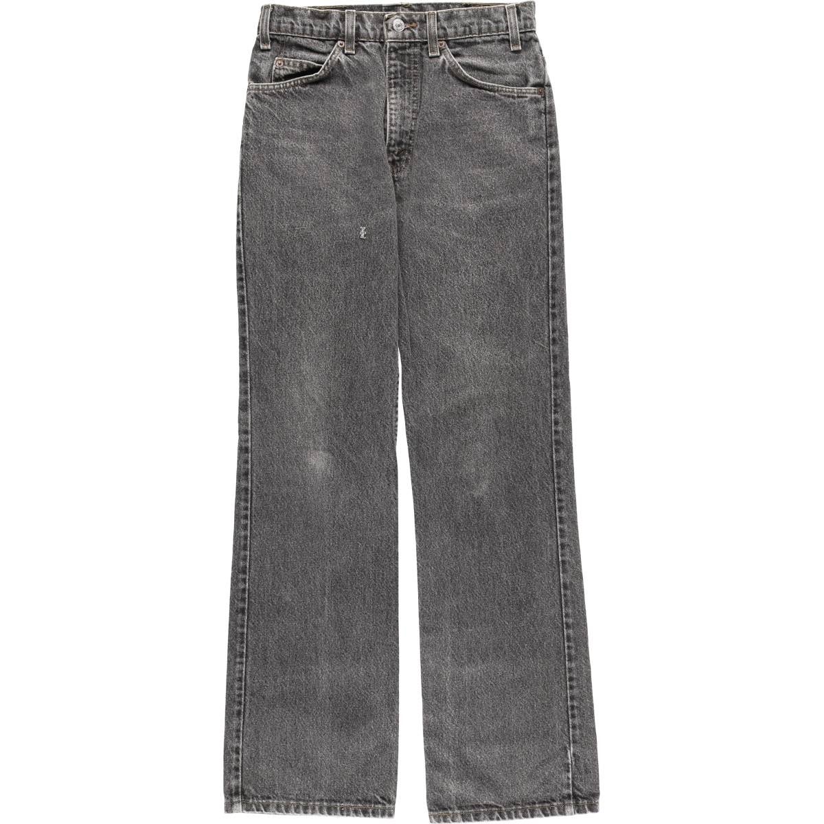 古着 90年代 リーバイス Levis ブラックデニム フレアカットデニム