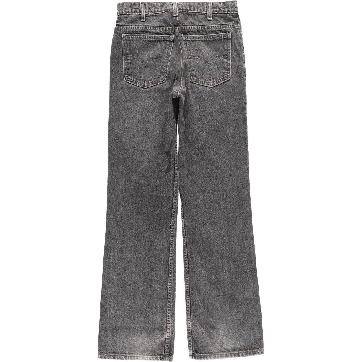 古着 90年代 リーバイス Levis ブラックデニム フレアカットデニム
