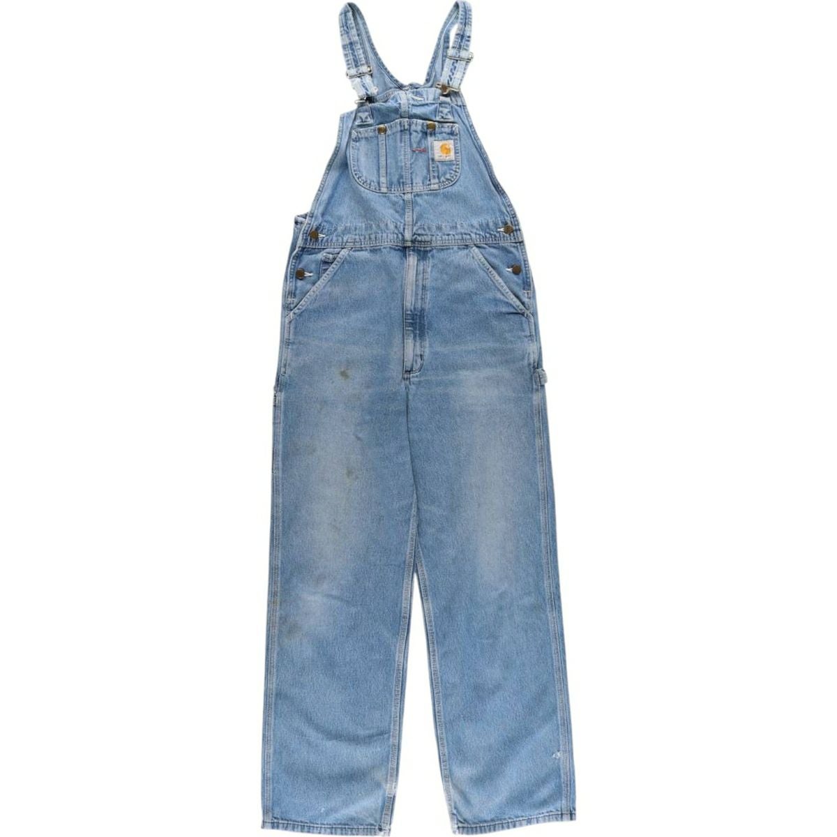古着 カーハート Carhartt デニムオーバーオール メンズw39相当