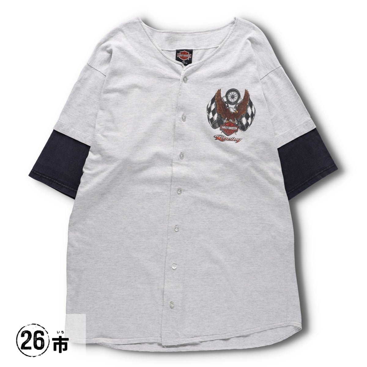 Harley-Davidson 90s USA製 ブランケット イーグル ラグ Harley
