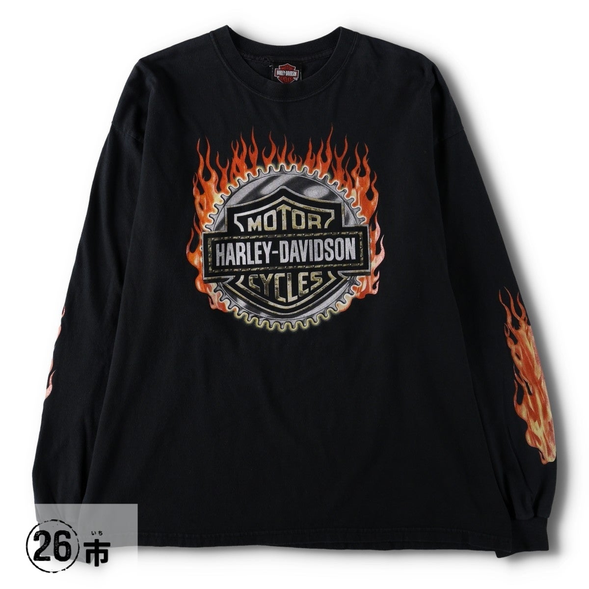 Harley-Davidson 長袖カットソー ファイヤーパターン Harley Davidson
