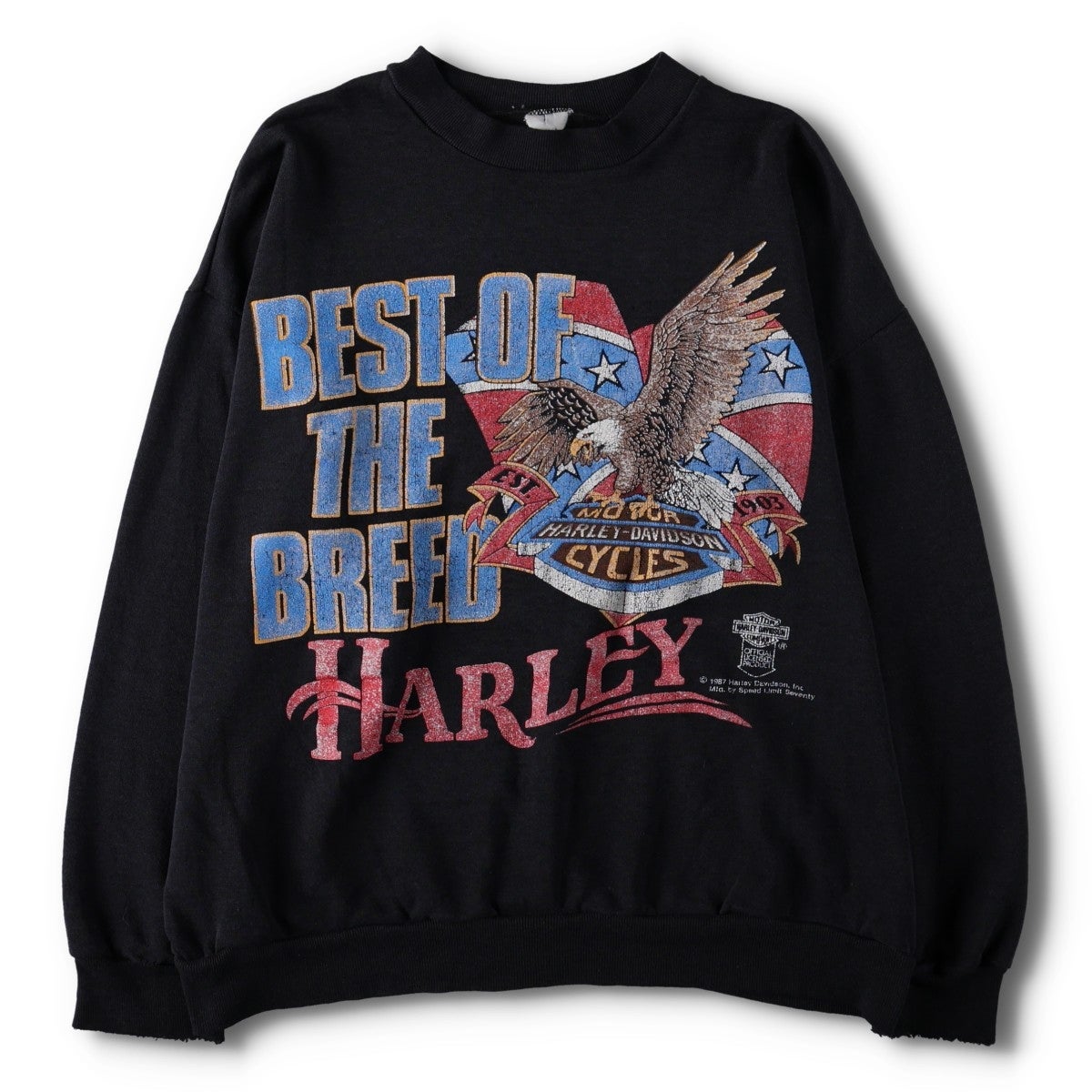 古着 80年代 Harley-Davidson ハーレーダビッドソン 鷲柄 イーグル柄