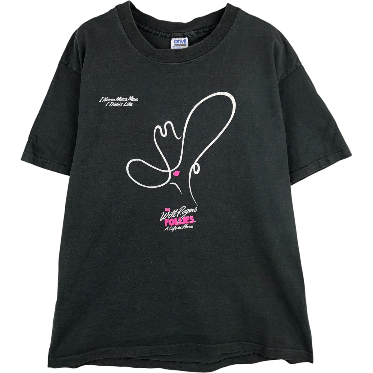 古着 90年代 アンビル Anvil プリントTシャツ USA製 メンズL相当