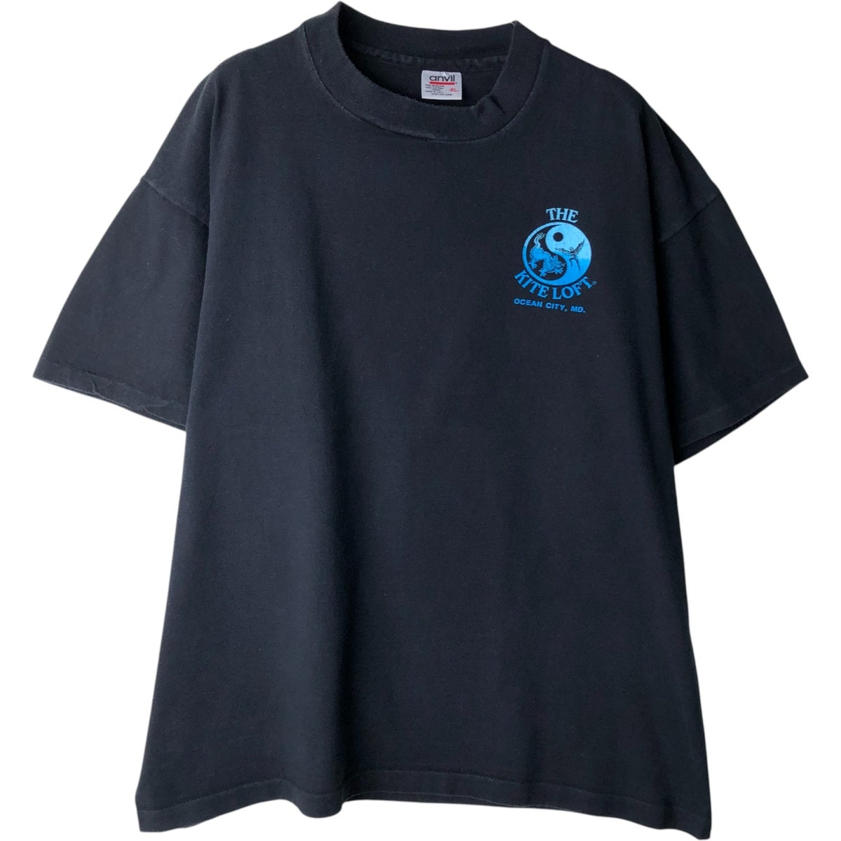 古着 90年代 アンビル Anvil カエル柄 プリントTシャツ USA製 メンズXL