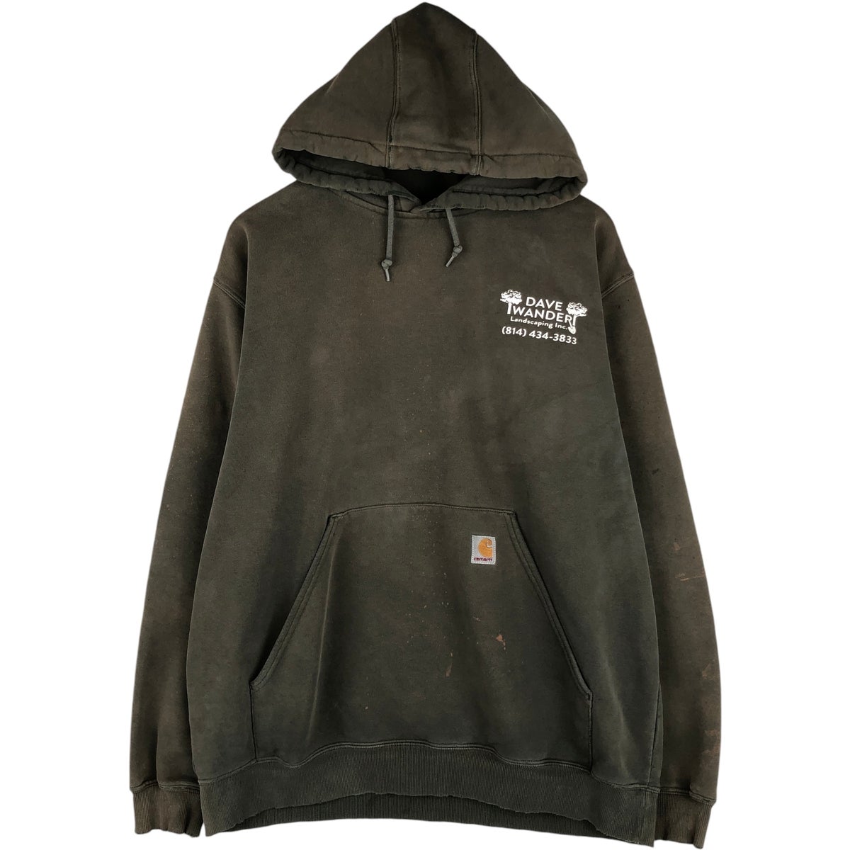 古着 90年代 カーハート Carhartt スウェットプルオーバーパーカー USA