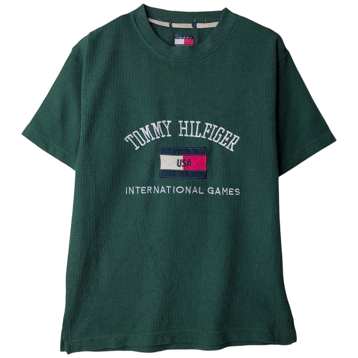 古着 トミーヒルフィガー   コットンニットセーター レディースM相当/eaa628710 古着 トミーヒルフィガー TOMMY HILFIGER コットンニットセーター