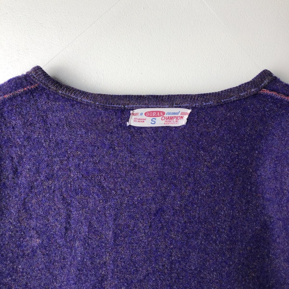 古着 60～70年代 チャンピオン Champion DORAN Vネック WISCONSIN
