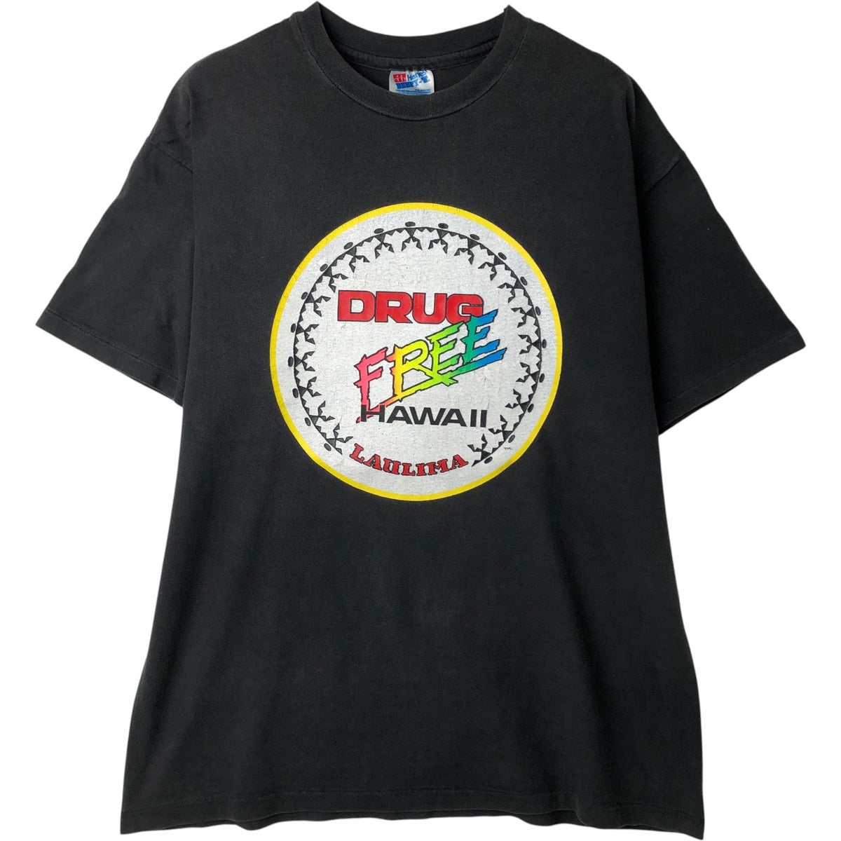 古着 90年代 ヘインズ Hanes BEEFY-T 青タグ アートTシャツ USA製