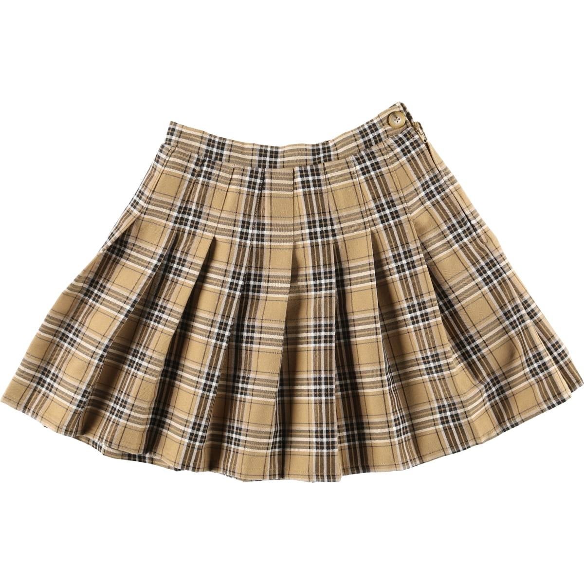 古着 バーバリー Burberrys チェック柄 コットン プリーツ ミニ