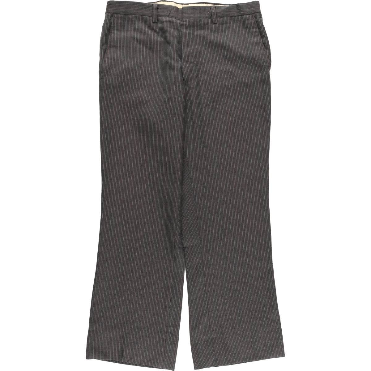 古着 60～70年代 チェック柄 ツータック スラックスパンツ メンズw30