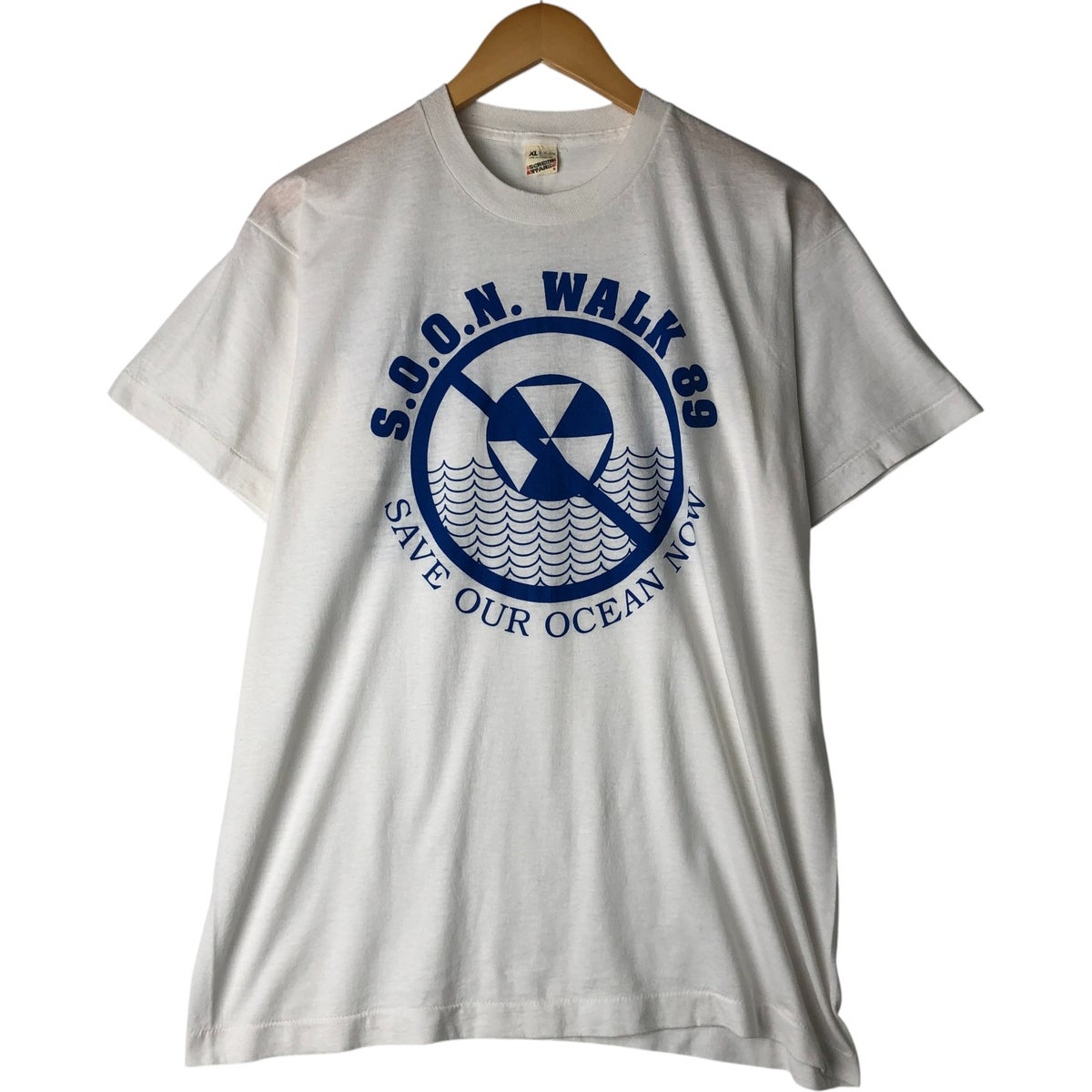 古着 スクリーンスターズ SCREEN STARS 魚柄 ロングTシャツ ロンT USA