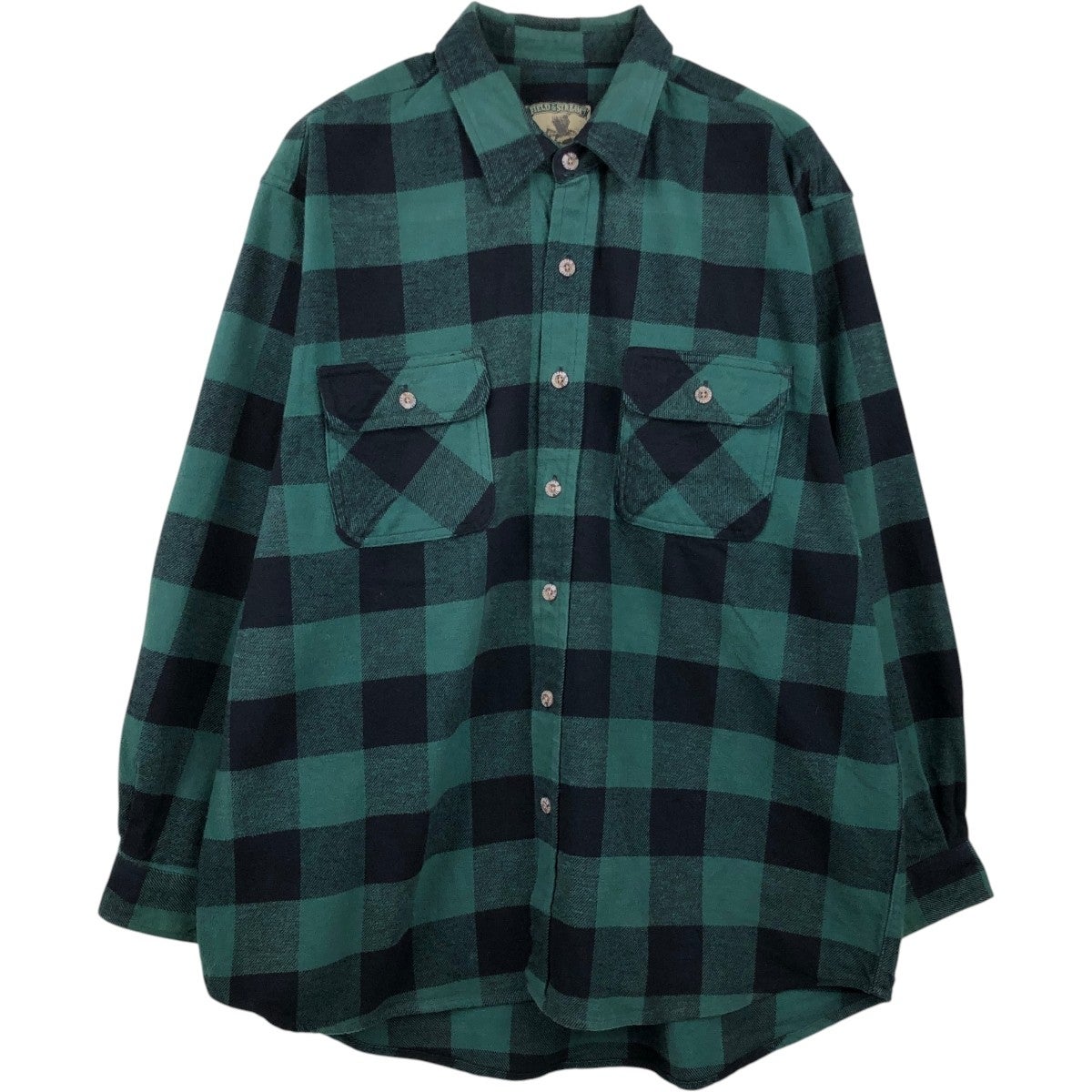 古着 フィールドアンドストリーム FIELD&STREAM オンブレチェック 長袖