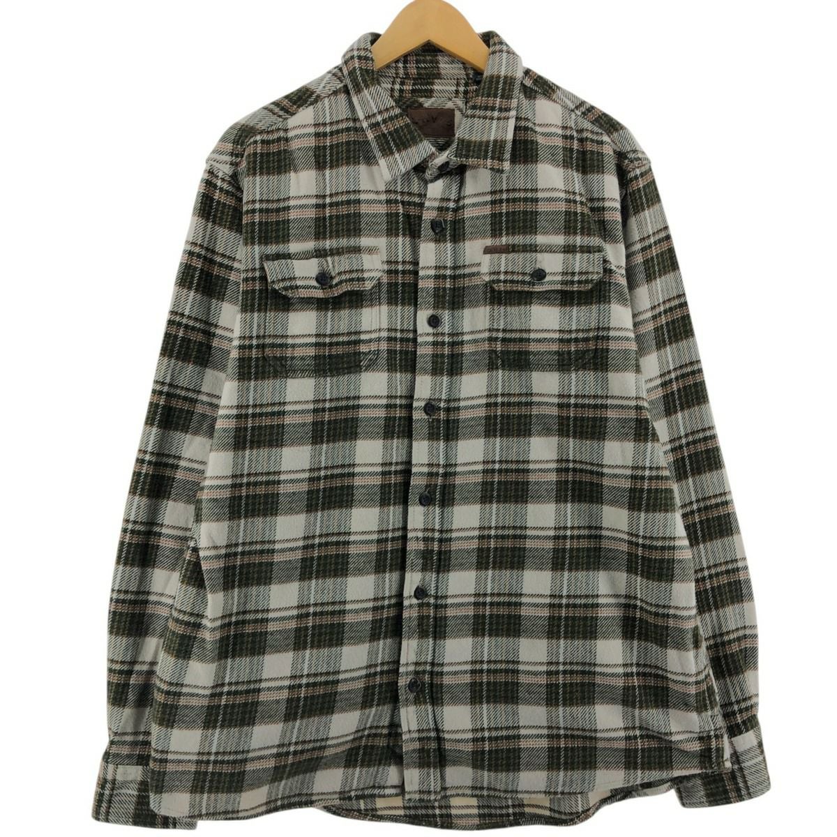 古着 オービス ORVIS チェック柄 長袖 ヘビーネルチェックシャツ