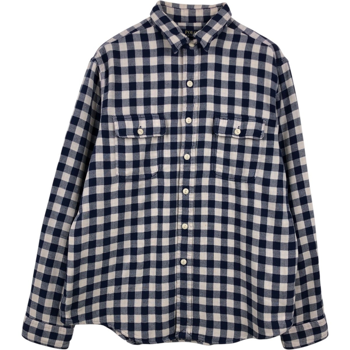 D*n様 【希少】Polo by Ralph Lauren シャツ　千鳥柄　プル 古着 ラルフローレン Ralph Lauren POLO RALPH LAUREN 千鳥格子柄 長袖