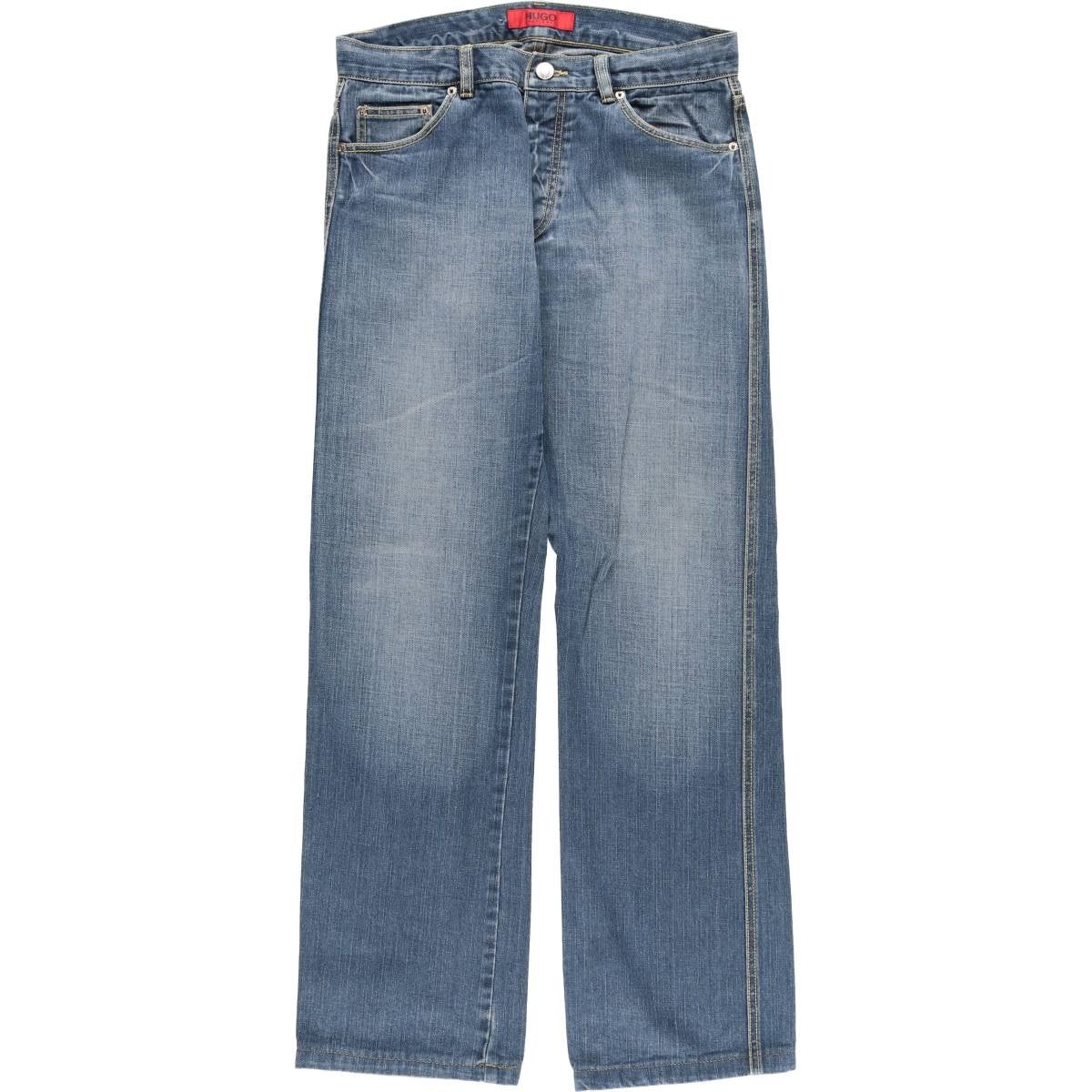 古着 ヒューゴボス HUGO BOSS ストレートデニムパンツ メンズw33相当